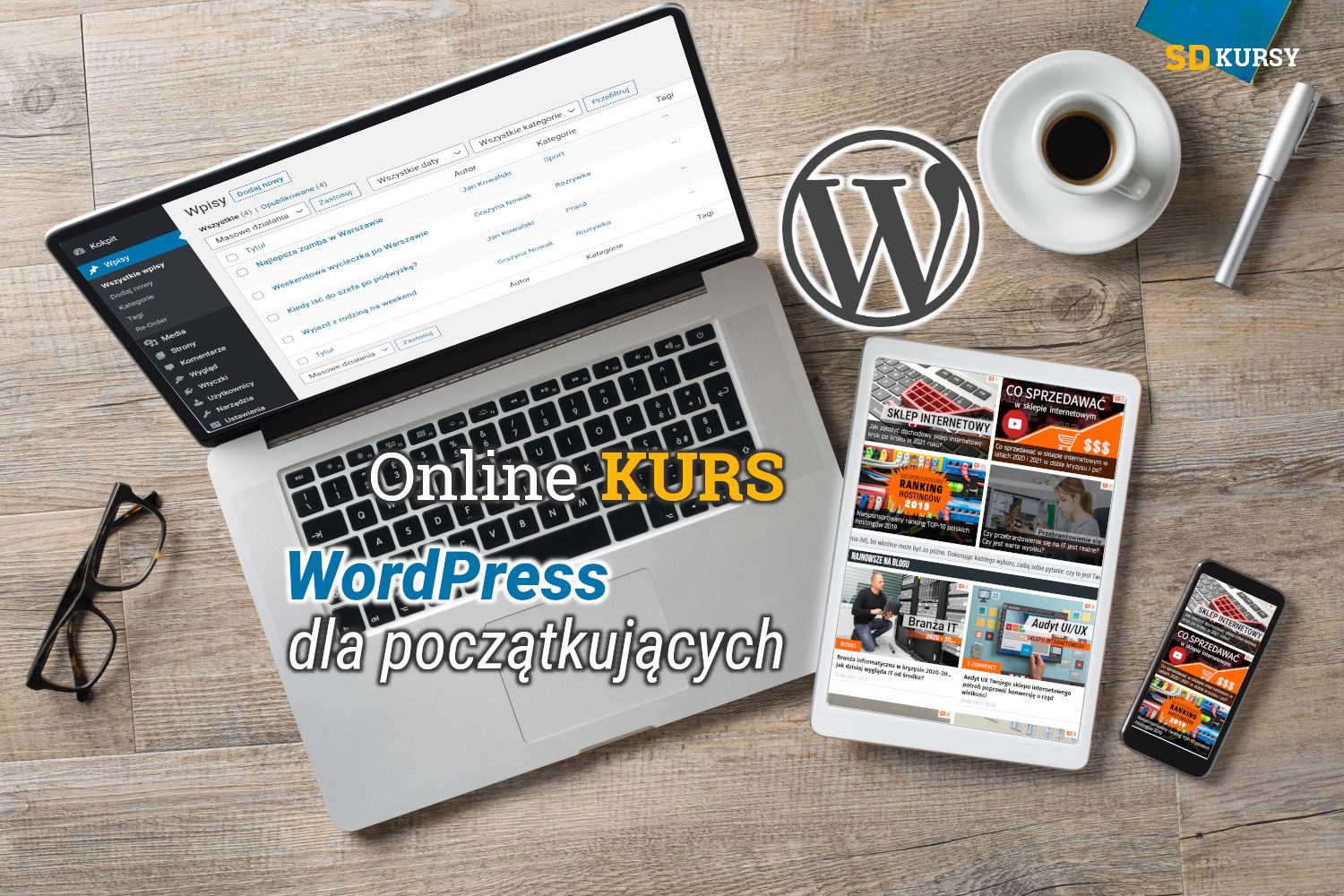 Online kurs: WordPress dla początkujących – tworzenie stron www